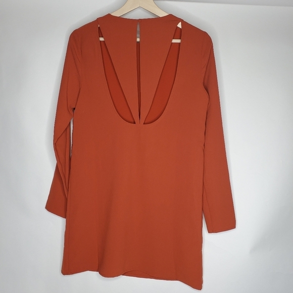 Urban Outfitters Kimchi Blue S Burnt Orange Dress - Picture 1 of 4